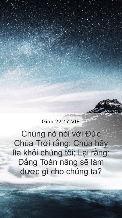 Gióp 22:17 VIE Bible Verse Image