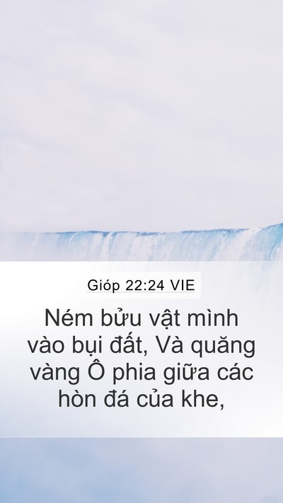 Gióp 22:24 VIE Bible Verse Image
