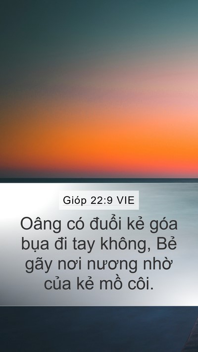 Gióp 22:9 VIE Bible Verse Image