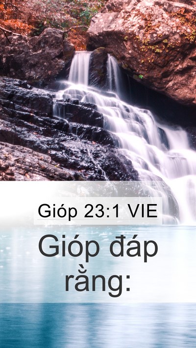 Gióp 23:1 VIE Mobile Phone Wallpaper - Gióp đáp - Mobile Bible Verse Wallpaper