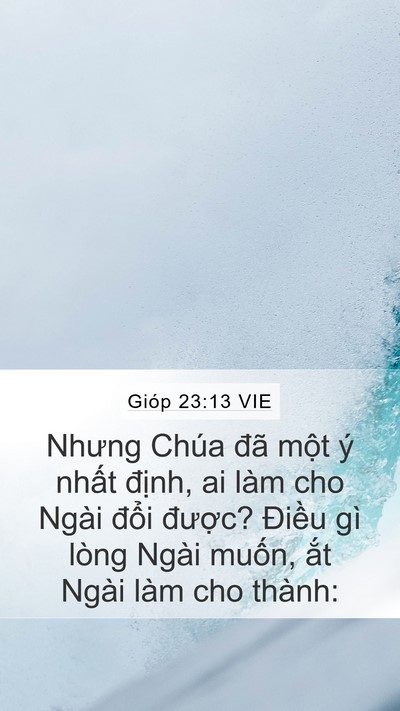 Gióp 23:13 VIE Bible Verse Image