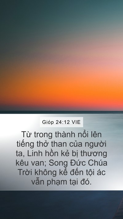 Gióp 24:12 VIE Bible Verse Image
