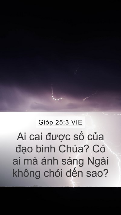 Gióp 25:3 VIE Bible Verse Image