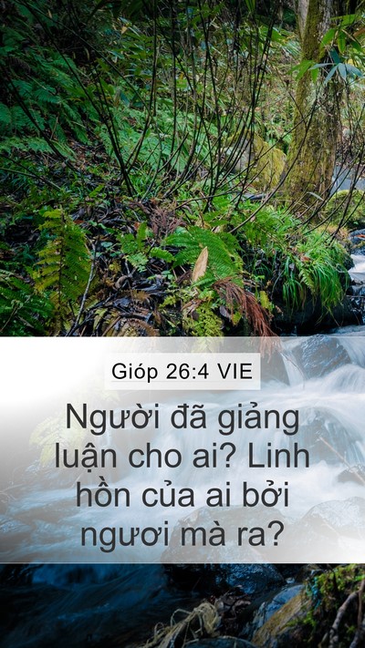 Gióp 26:4 VIE Bible Verse Image