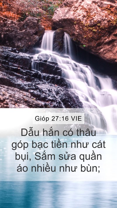 Gióp 27:16 VIE Bible Verse Image