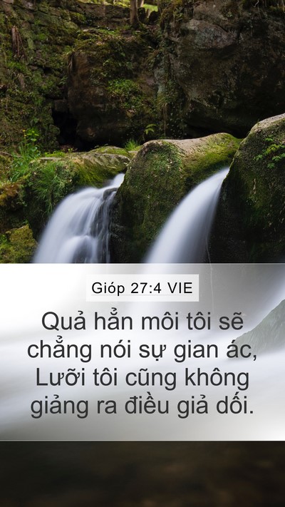 Gióp 27:4 VIE Bible Verse Image