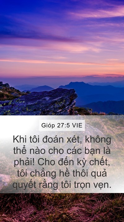 Gióp 27:5 VIE Bible Verse Image