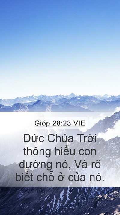 Gióp 28:23 VIE Bible Verse Image