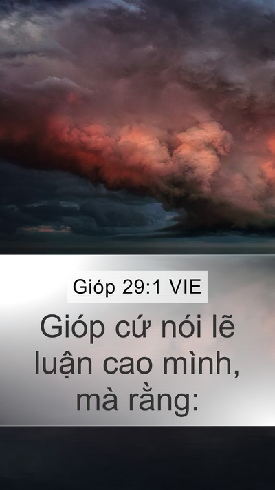 Gióp 29:1 VIE Bible Verse Image