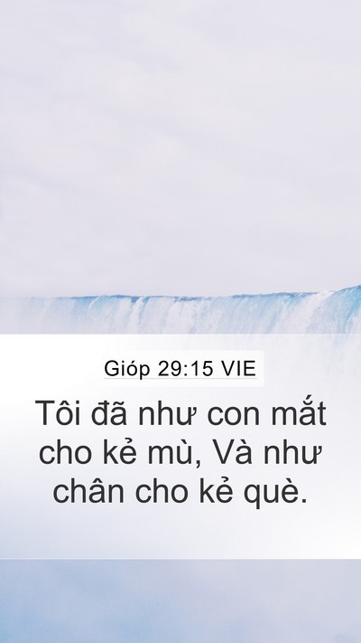 Gióp 29:15 VIE Bible Verse Image