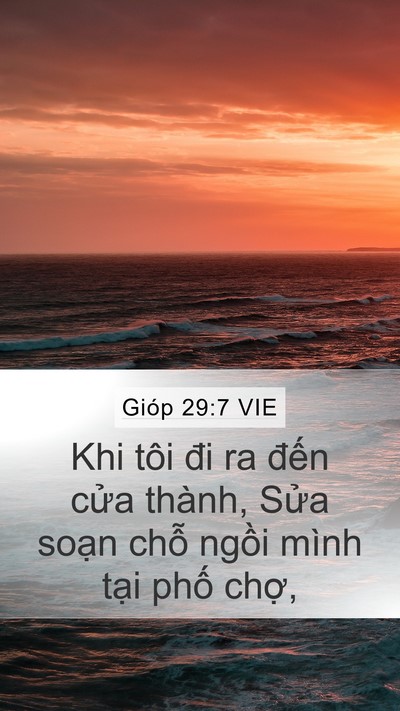 Gióp 29:7 VIE Bible Verse Image