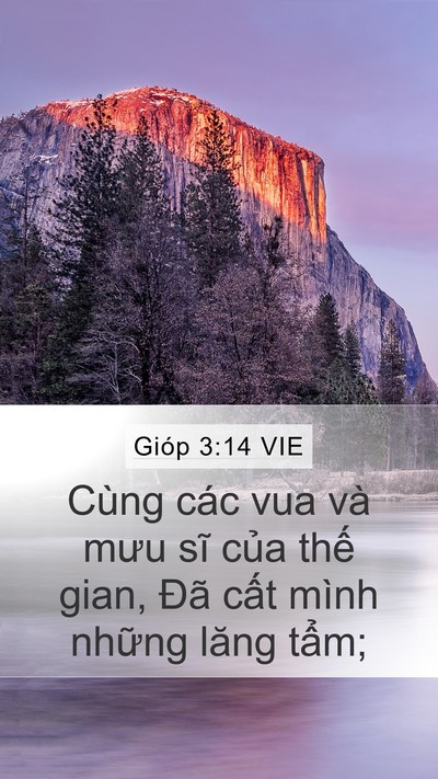 Gióp 3:14 VIE Bible Verse Image