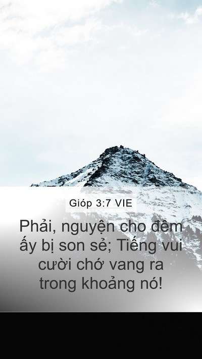 Gióp 3:7 VIE Mobile Phone Wallpaper - Phải, nguyện cho đêm ấy bị son sẻ; - Mobile Bible Verse Wallpaper
