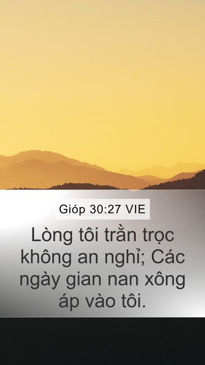 Gióp 30:27 VIE Bible Verse Image