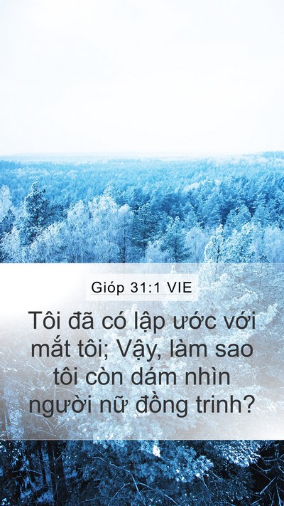 Gióp 31:1 VIE Bible Verse Image