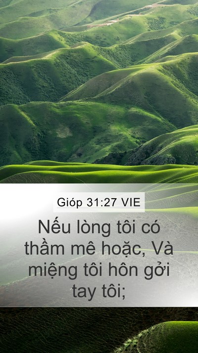 Gióp 31:27 VIE Bible Verse Image