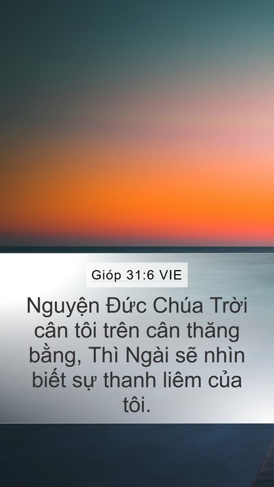 Gióp 31:6 VIE Mobile Phone Wallpaper - Nguyện Đức Chúa Trời cân tôi trên cân - Mobile Bible Verse Wallpaper