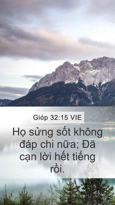 Gióp 32:15 VIE Bible Verse Image