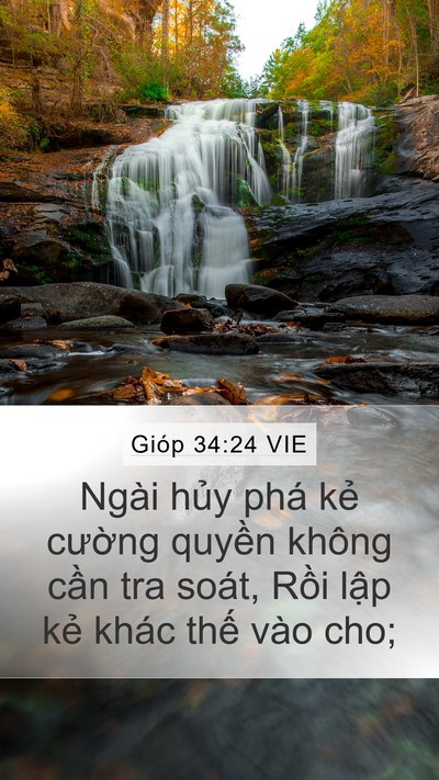 Gióp 34:24 VIE Bible Verse Image