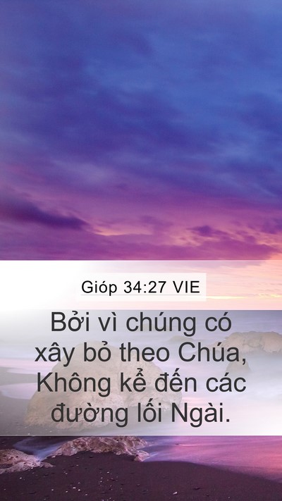 Gióp 34:27 VIE Bible Verse Image