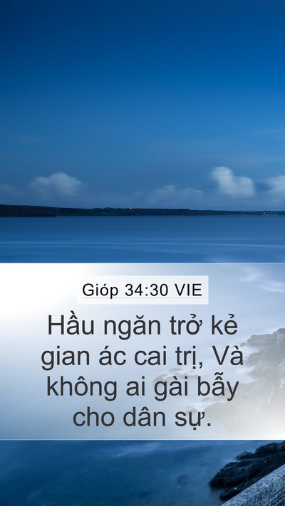 Gióp 34:30 VIE Bible Verse Image