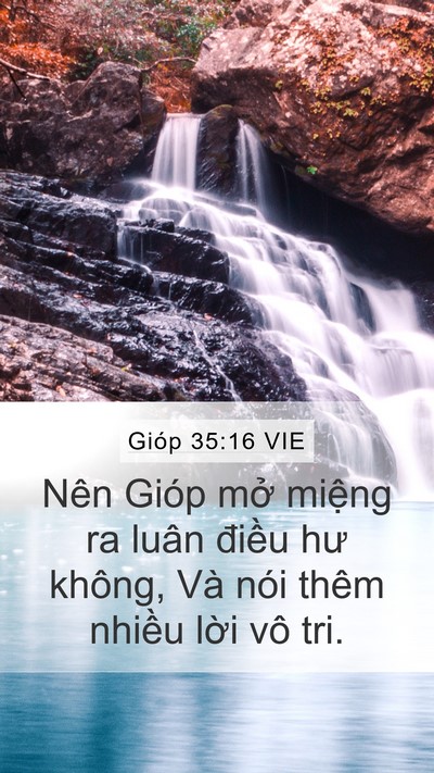 Gióp 35:16 VIE Bible Verse Image