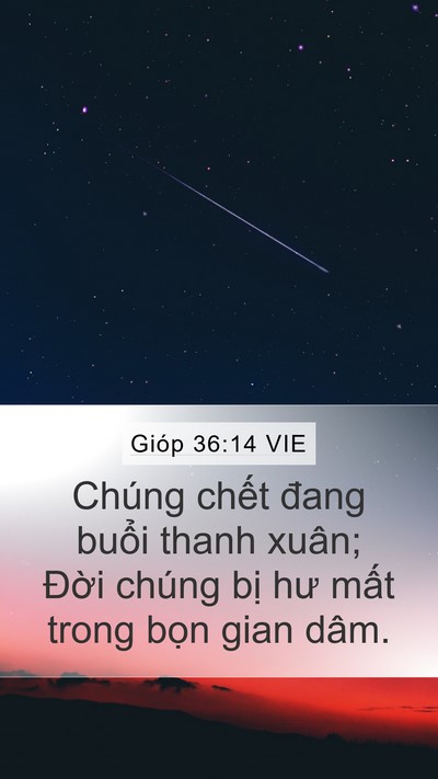 Gióp 36:14 VIE Bible Verse Image