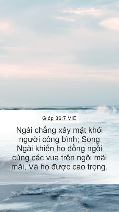Gióp 36:7 VIE Bible Verse Image