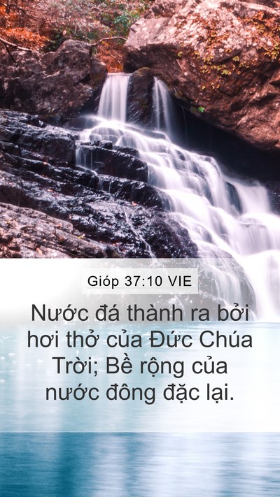 Gióp 37:10 VIE Bible Verse Image