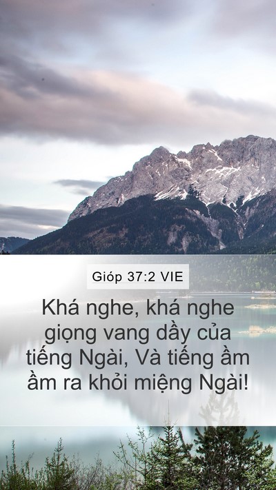 Gióp 37:2 VIE Bible Verse Image