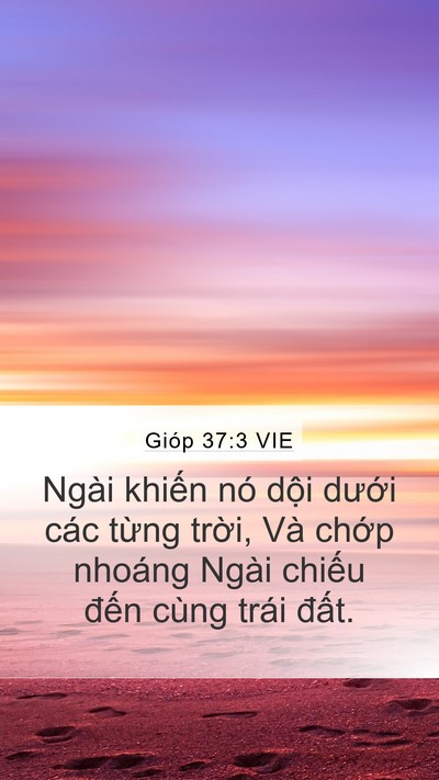 Gióp 37:3 VIE Bible Verse Image