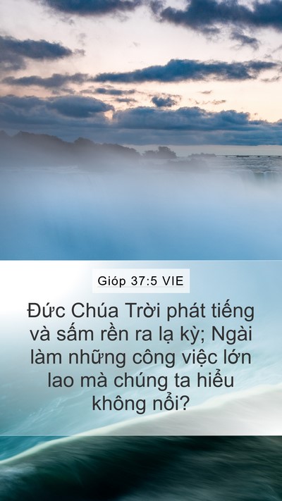 Gióp 37:5 VIE Bible Verse Image