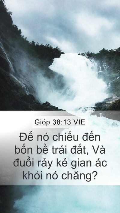 Gióp 38:13 VIE Bible Verse Image
