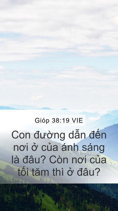 Gióp 38:19 VIE Bible Verse Image