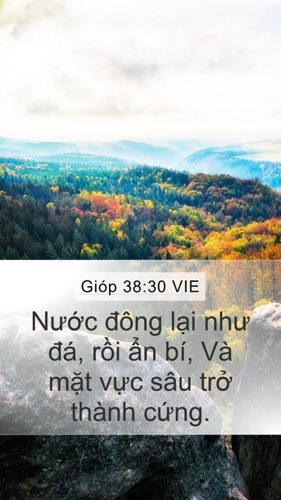 Gióp 38:30 VIE Bible Verse Image
