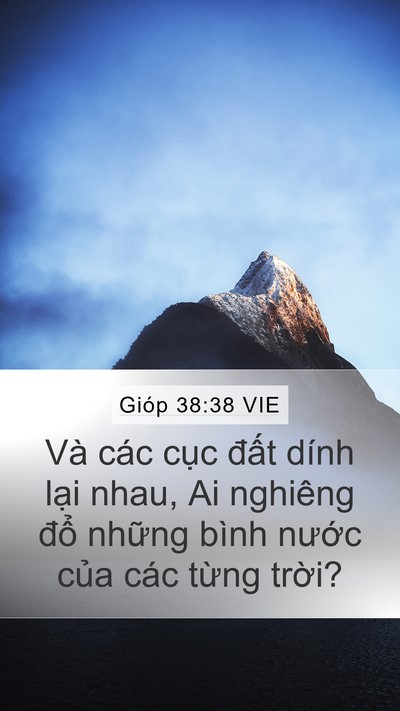 Gióp 38:38 VIE Mobile Phone Wallpaper - Và các cục đất dính lại nhau, Ai - Mobile Bible Verse Wallpaper