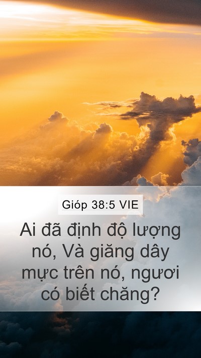 Gióp 38:5 VIE Bible Verse Image