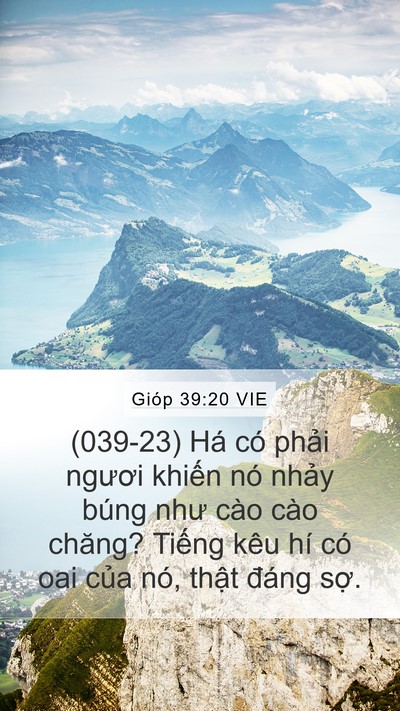 Gióp 39:20 VIE Mobile Phone Wallpaper - (039-23) Há có phải ngươi khiến nó - Mobile Bible Verse Wallpaper