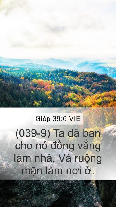 Gióp 39:6 VIE Bible Verse Image