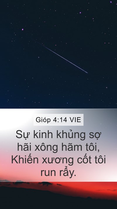 Gióp 4:14 VIE Bible Verse Image