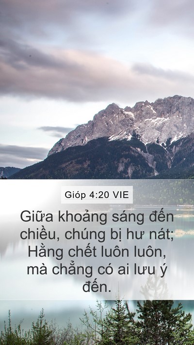 Gióp 4:20 VIE Bible Verse Image