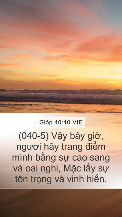Gióp 40:10 VIE Bible Verse Image