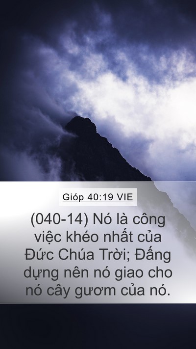 Gióp 40:19 VIE Bible Verse Image