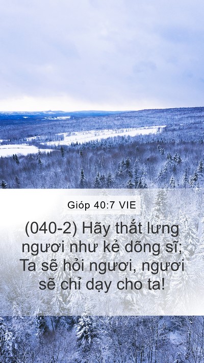 Gióp 40:7 VIE Bible Verse Image