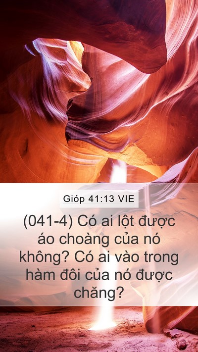 Gióp 41:13 VIE Mobile Phone Wallpaper - (041-4) Có ai lột được áo choàng của - Mobile Bible Verse Wallpaper