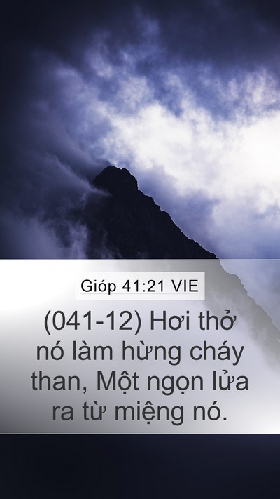 Gióp 41:21 VIE Bible Verse Image