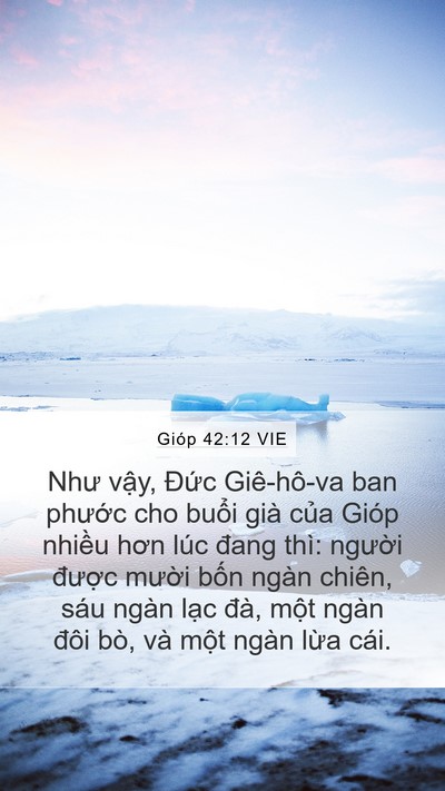 Gióp 42:12 VIE Bible Verse Image