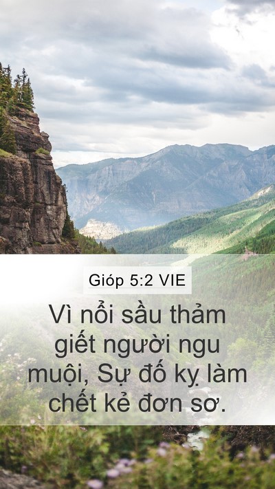 Gióp 5:2 VIE Bible Verse Image