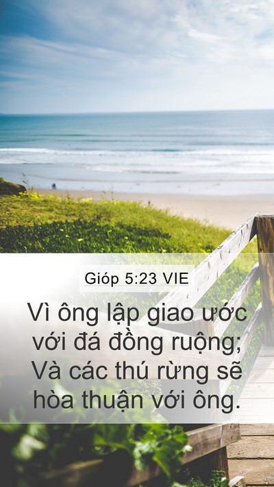 Gióp 5:23 VIE Bible Verse Image