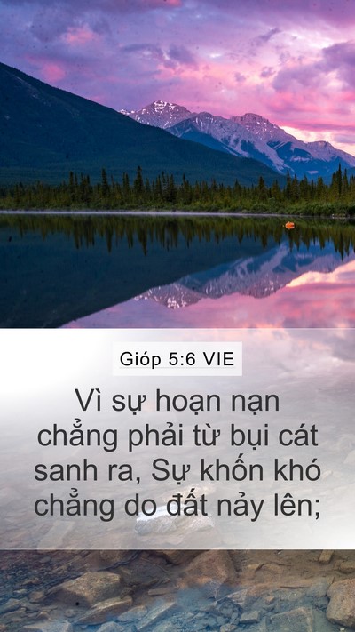 Gióp 5:6 VIE Bible Verse Image